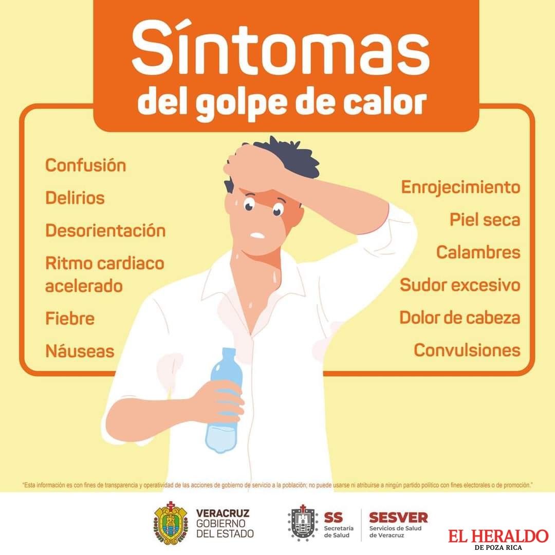 Alertan autoridades de la SS sobre síntomas de Golpe de Calor
