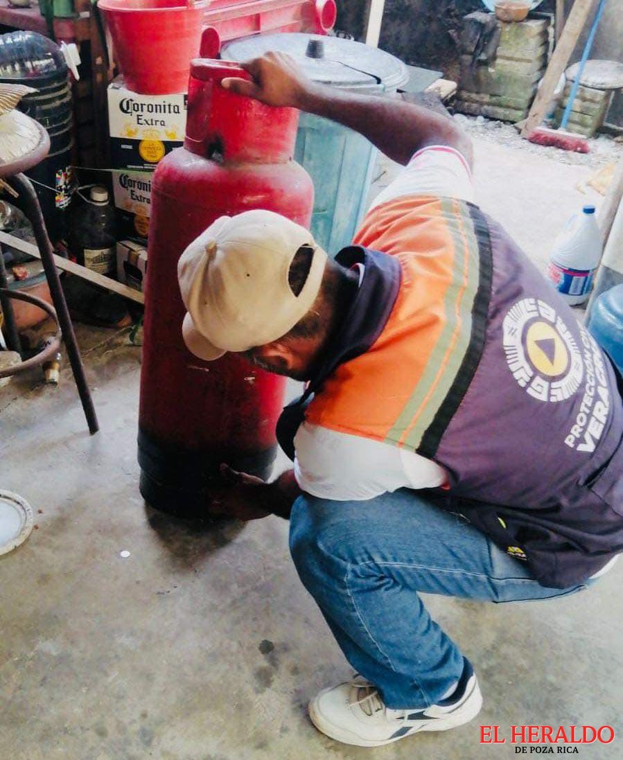 Atienden fuga de gas