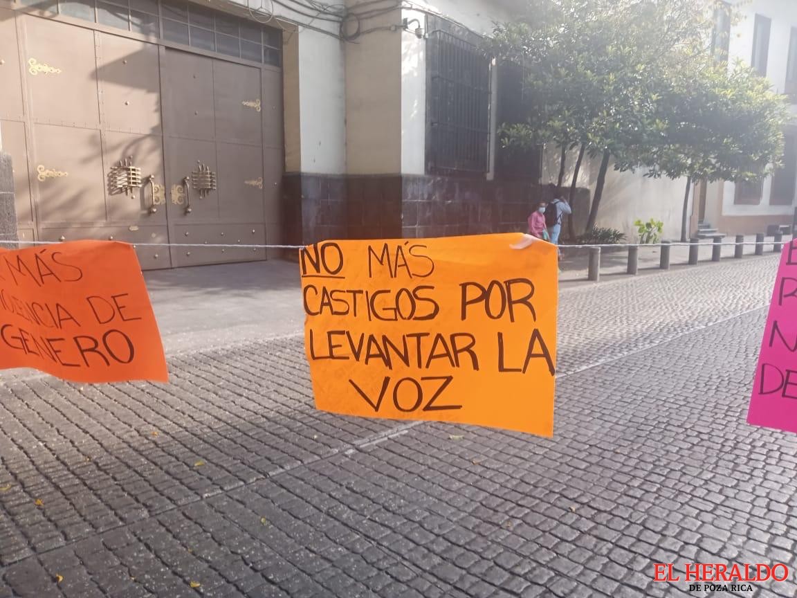 Bloquean centro