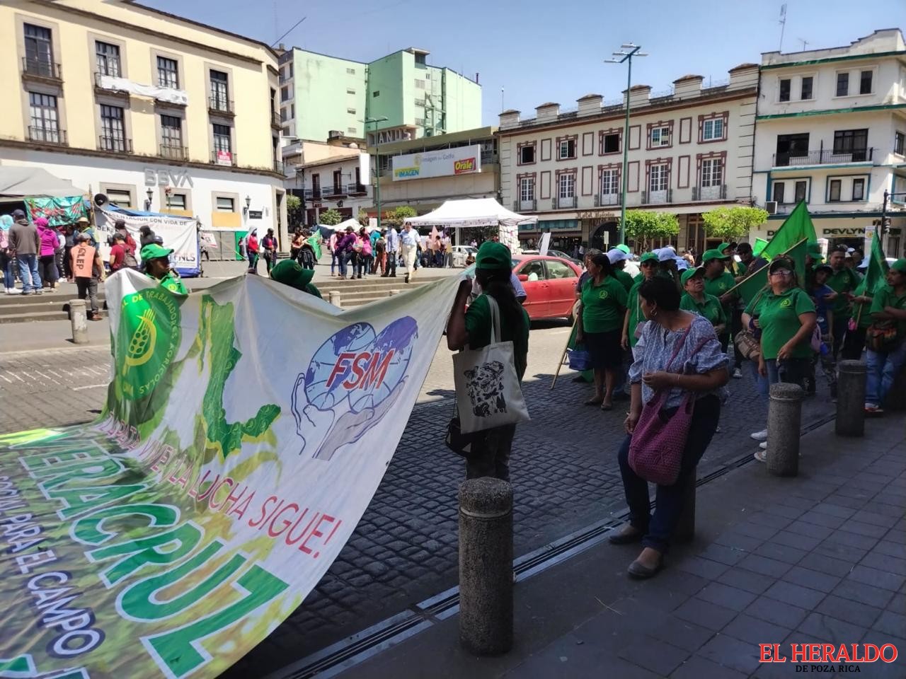 Campesinos protestan