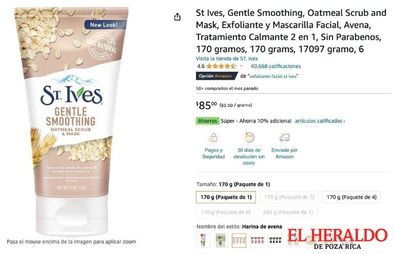 El exfoliante para eliminar las manchas3