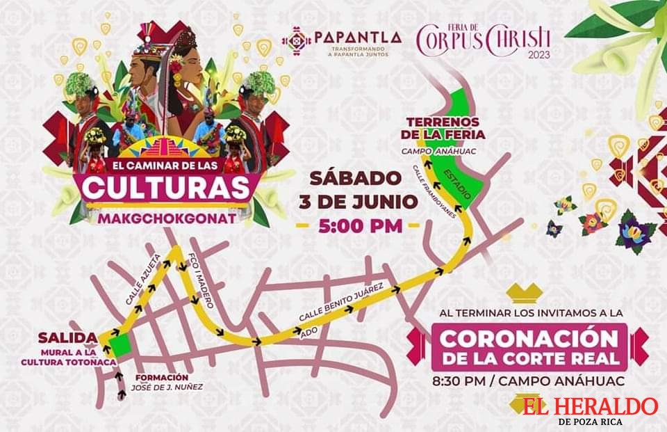 Esta es la ruta para El caminar de las culturas