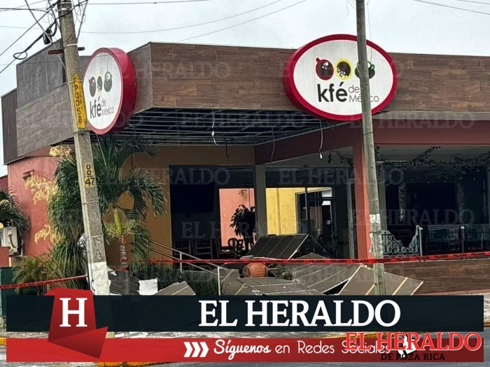 Explosión e incendio en cafetería de Córdoba