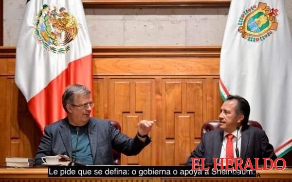 Marcelo pide a Cuitláhuac que se defina o Gobernador o coordinador de la campaña de Sheinbaum