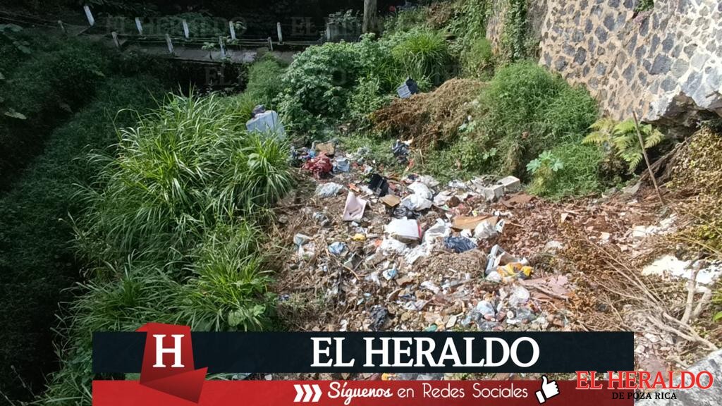 Rellenan con basura