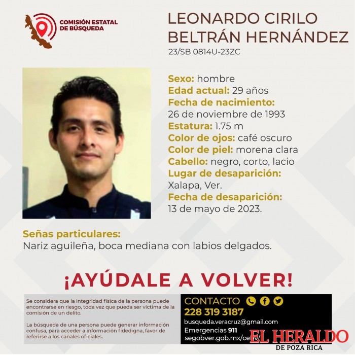 Se busca a siete personas reportadas como desaparecidas dos son de Xalapa