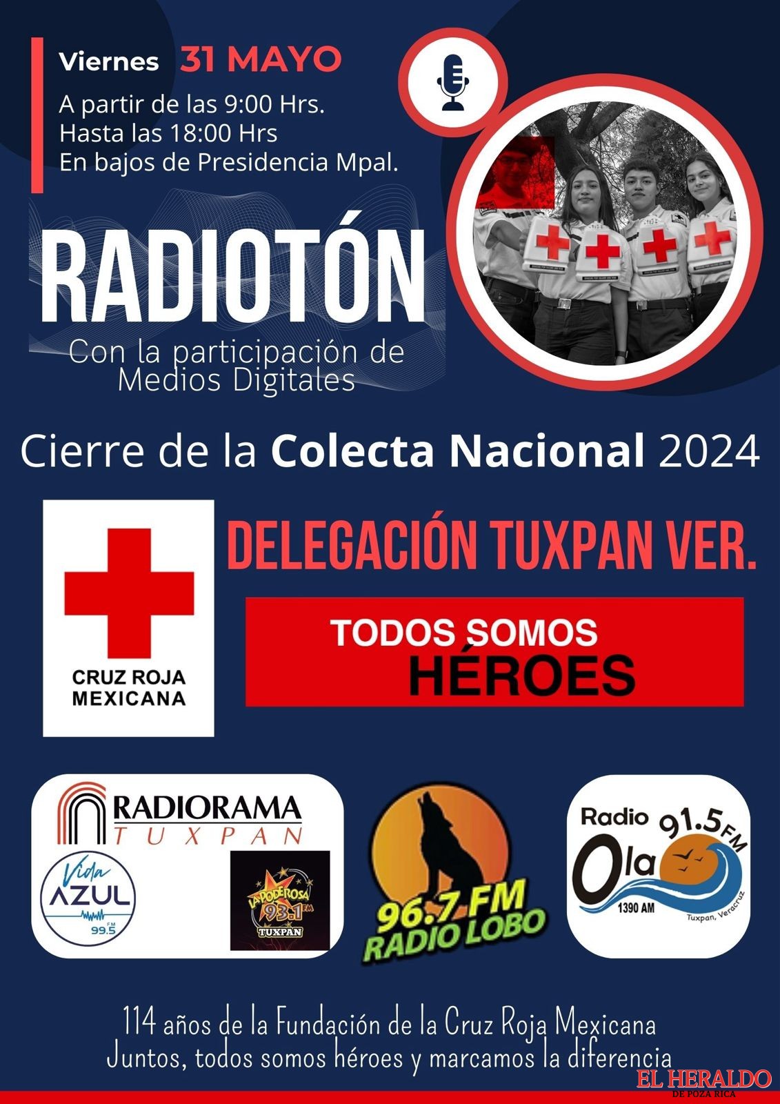 Se invita a la población tuxpeña al