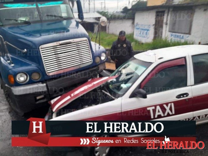 Un lesionado deja taxi