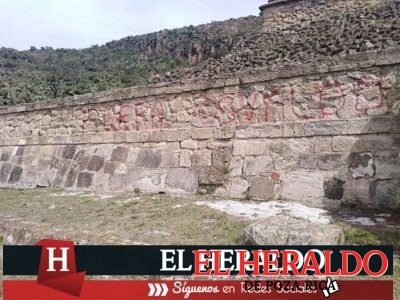 Vandalizan con grafitis