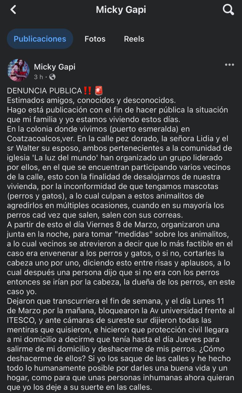 Vecina de Coatzacoalcos