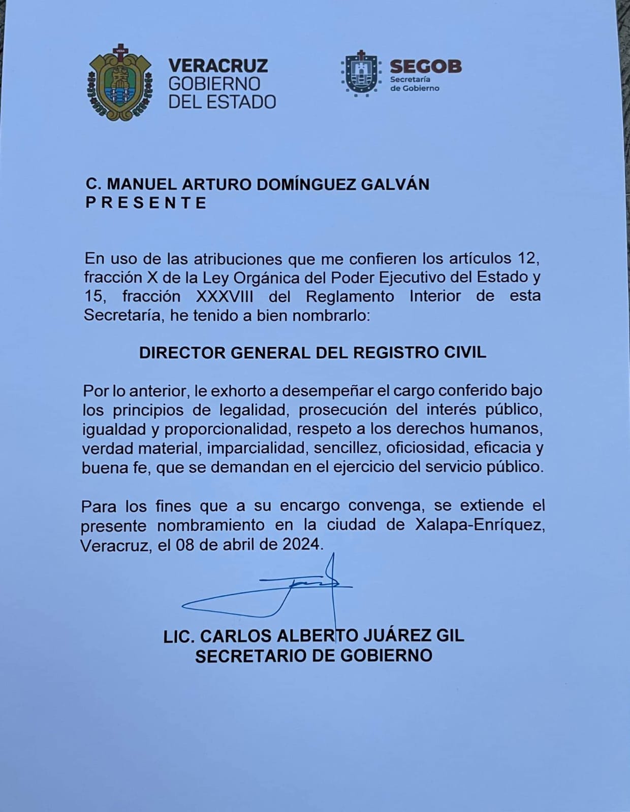 Designan nuevo