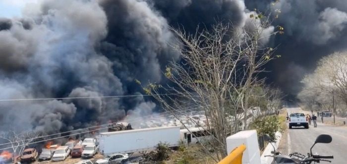 Reportan incendio