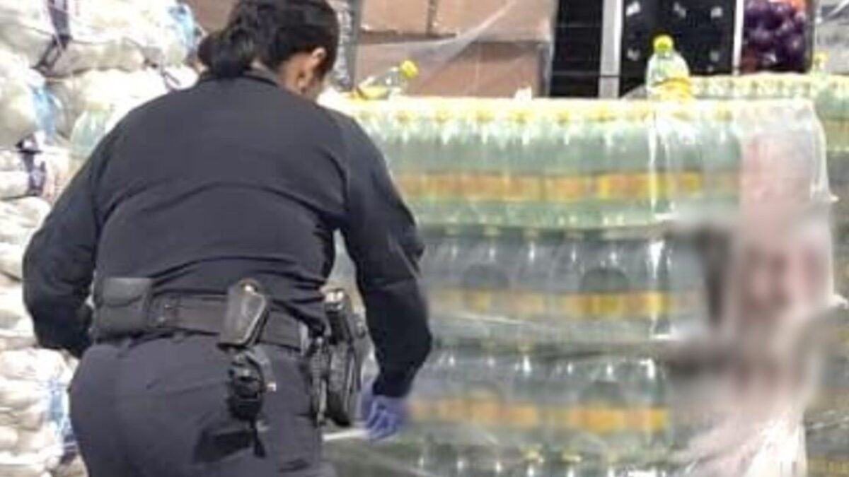 Aseguran droga en botellas de agua