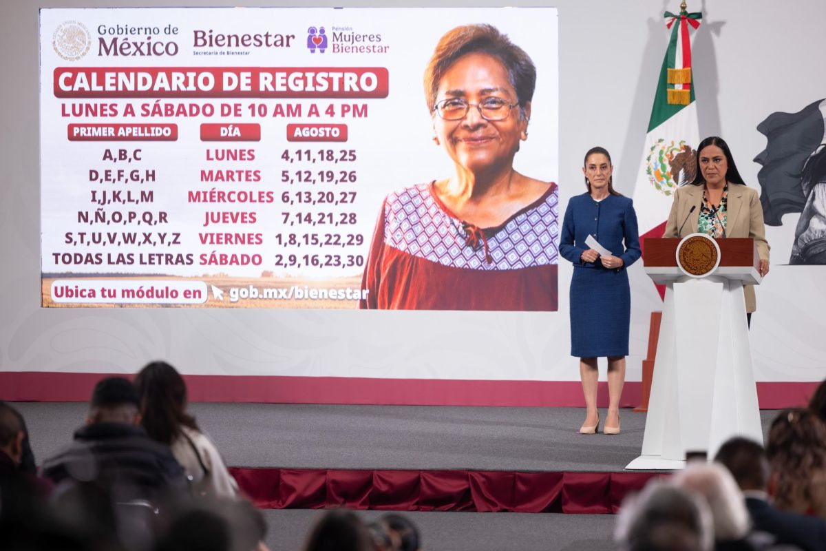 En agosto, inscripción a la Pensión Mujeres Bienestar