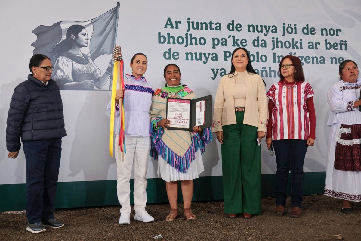 Entregan 139.9 mdp a pueblos originarios