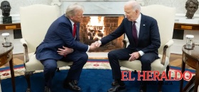 Joe Biden recibe a Donald Trump