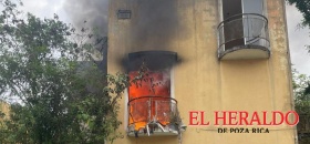 Incendio en Coatzintla consume departamento