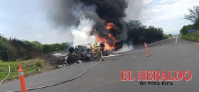 Arde pipa con diésel